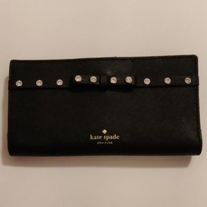 Kate Spade "Stacy Laurel way jeweled black" wallet